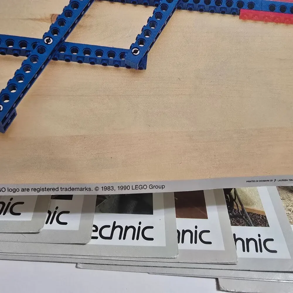 Vintage Lego Dacta Technic 1033 (6) and 1031 (1) Instructions Building Class Set